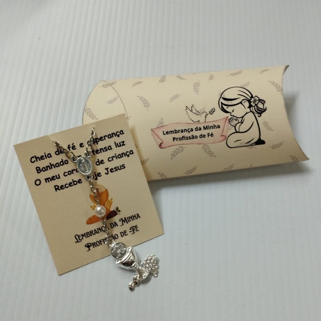 Lembranças Para Profissão de Fé Personalizável