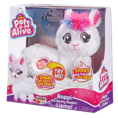 Peluche alive Zuru France Lama dansant