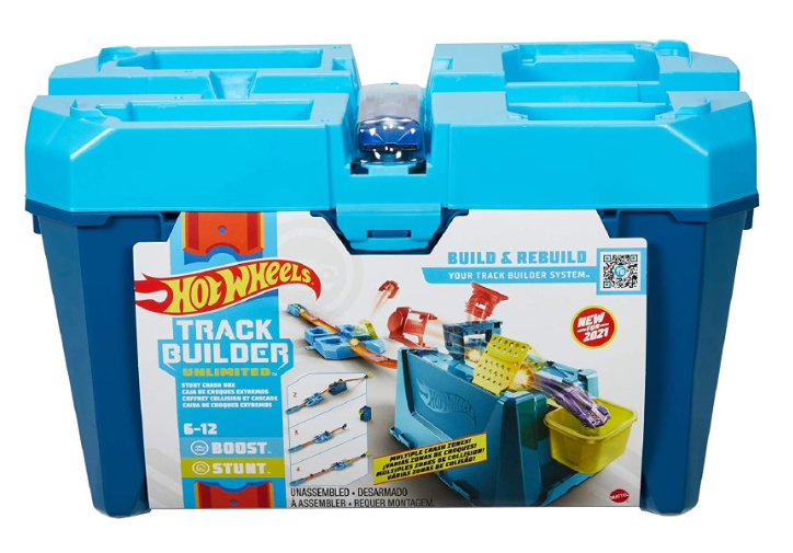 HOT WHEELS TRACK BUILDER STUNT CRASH BOX
