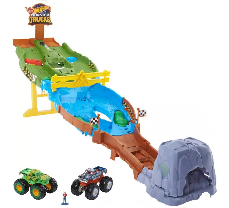 Hot Wheels Monster Trucks Wreckin' Raceway Trackset