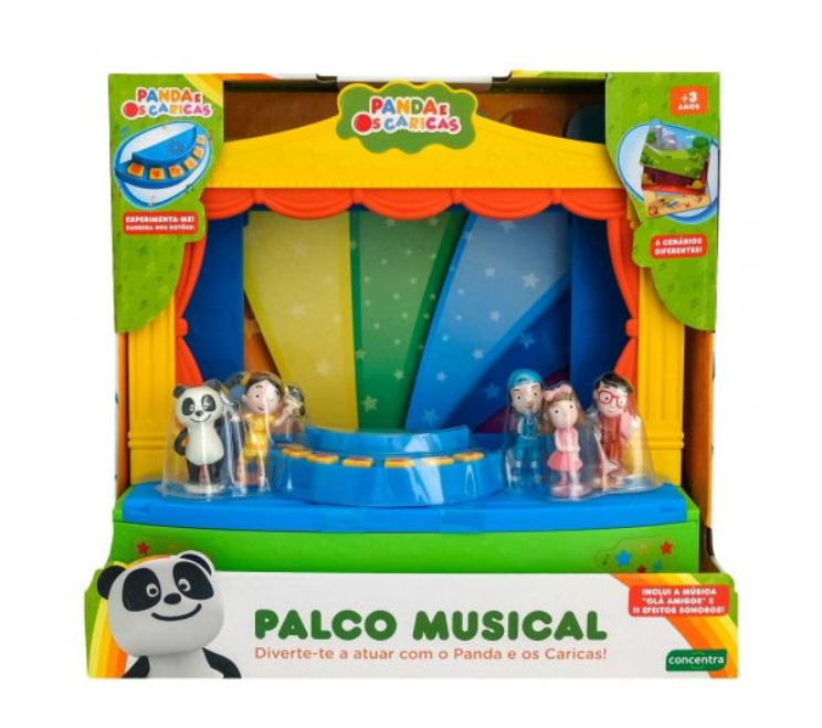 Concentra Panda e Caricas Palco Musical