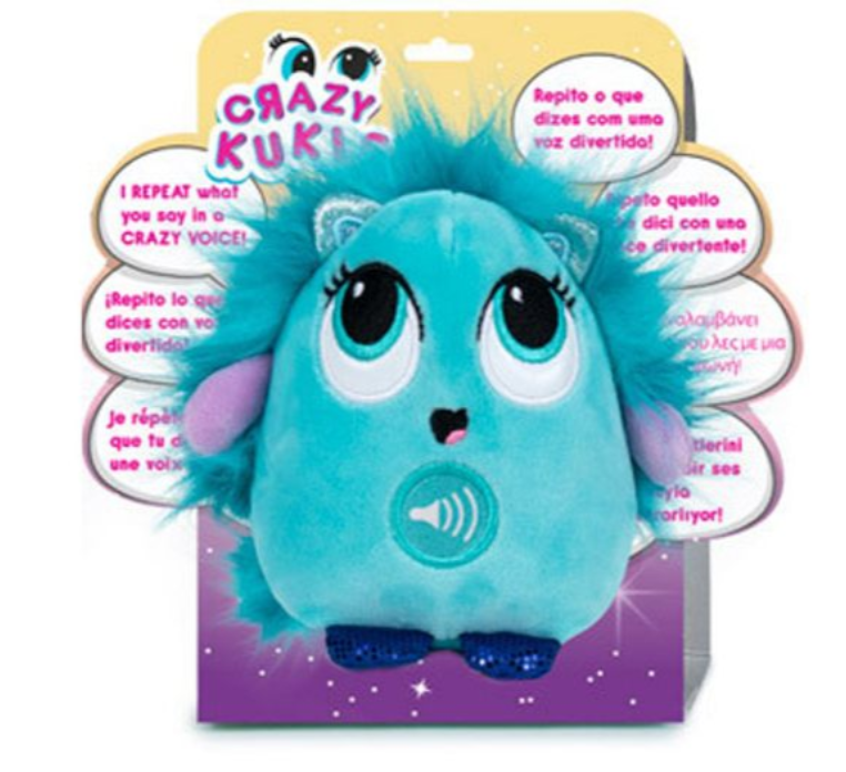 Peluche Squeeshy Crazy Kukis Azul