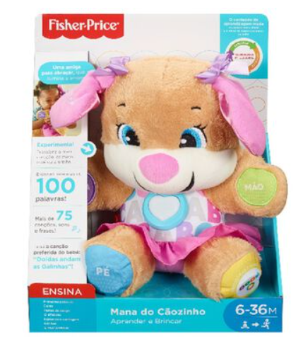 Mana do cãozinho fisher-price aprender a brincar