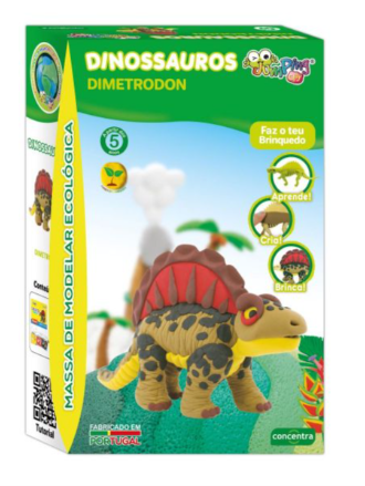 Jumpingclay Massa de Modelar Dinossauros Dimetrodon