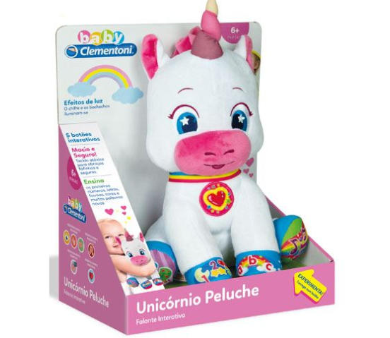 Peluche Baby Unicórnio Interativo - Clementoni