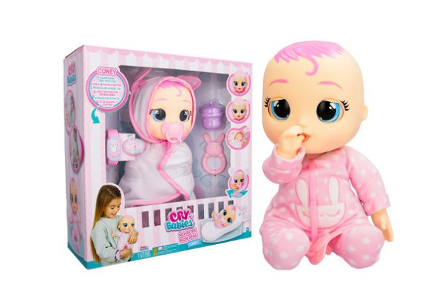 Boneca Cry Babies: Newborn Coney - IMC Toys
