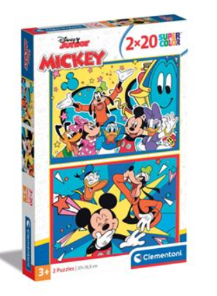 Puzzle Clementoni Supercolor Desenhos Animados Disney Mickey | 20 Peças