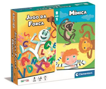 Jogos 2 em 1: Jogo da Forca + Mímica - Clementoni