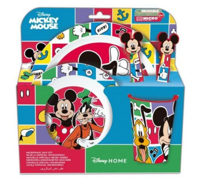 Mickey Mouse Conjunto Refeição 5 Peças