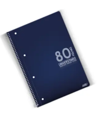 Caderno Espiral B5 Universitário 80F Quadriculado