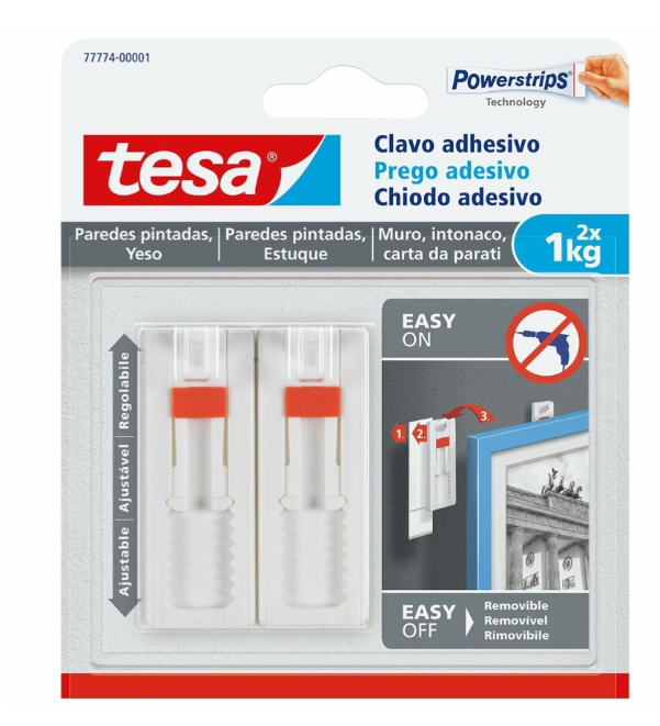 Prego Adesivo Ajustável TESA emb. 2 un