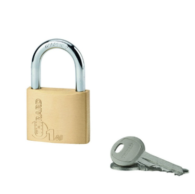 Cadeado Latão Arco Normal 25mm-3 chaves