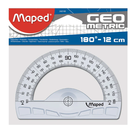 Transferidor Graphic 180º 12cm Maped