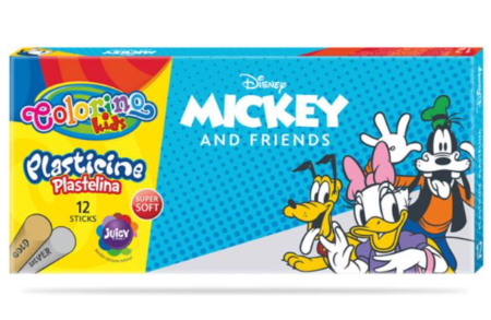 Colorino Caixa 12 Cores Plasticina Disney Mickey
