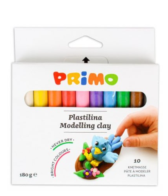 Plasticina Primo 180grs 10 cores