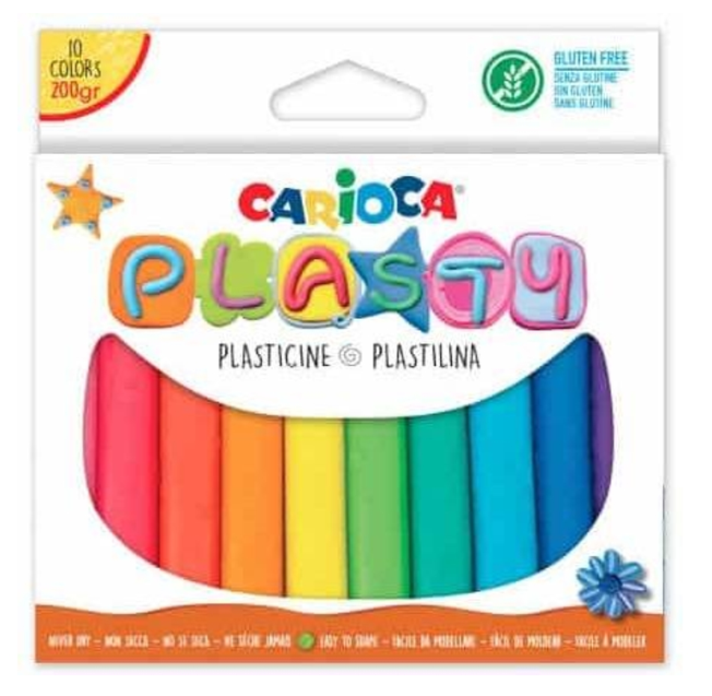Plasticina CARIOCA Plasty 10 Multicolor (10 Und)