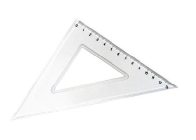 Ramirex Esquadro Cristal 45º 13cm