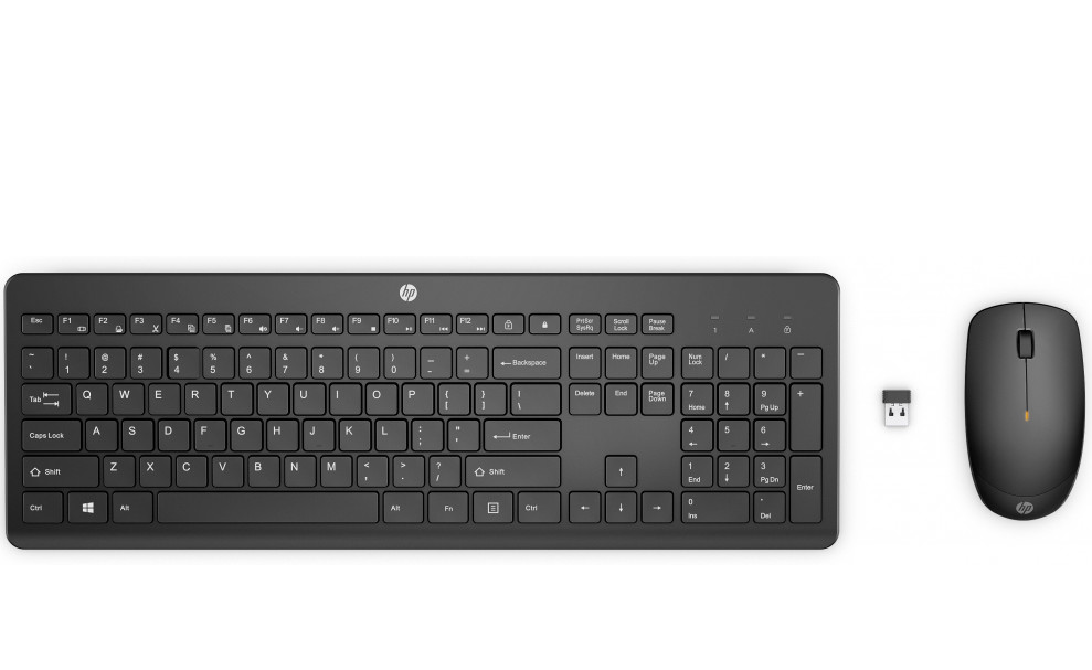 Teclado + Rato Wireless HP 235 Full Size 2.5GHz Preto