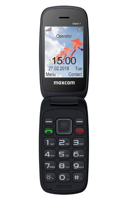 Telemóvel MAXCOM MM 817 (2.4'' - 2G - Preto)