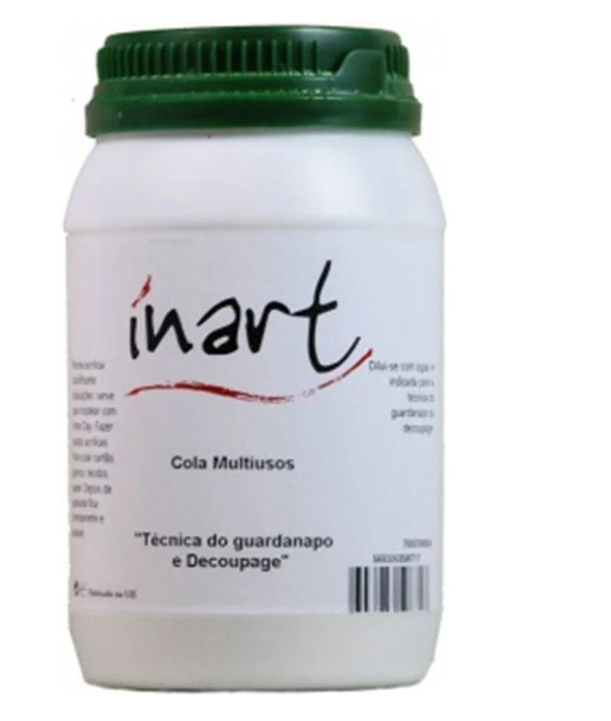 Cola INART Multiusos, Técnica Do Guardanapo Ou Decoupage Transparente (500g)