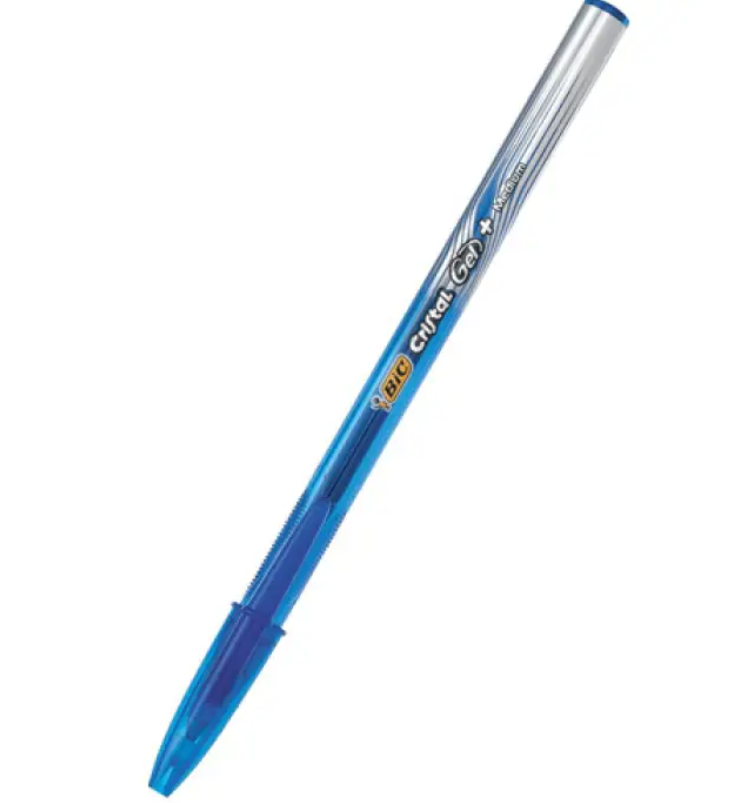 CANETA BIC GEL MEDIUM AZUL