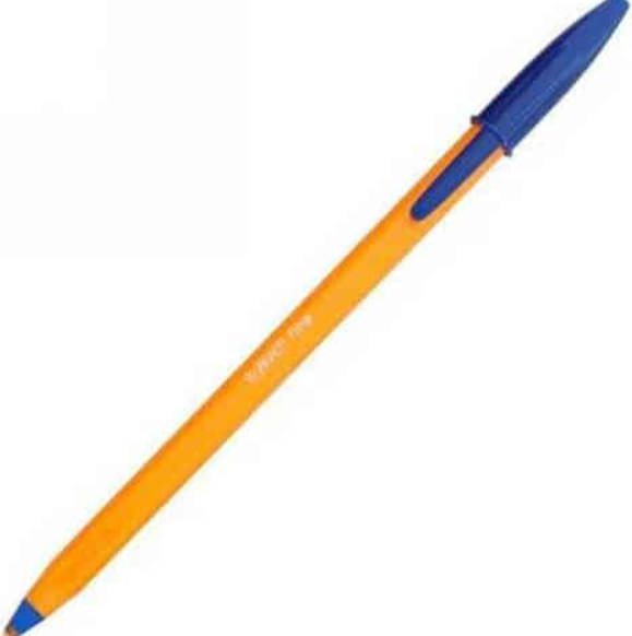 CANETA ESFEROGRÁFICA ORIGINAL FINE BIC LARANJA AZUL