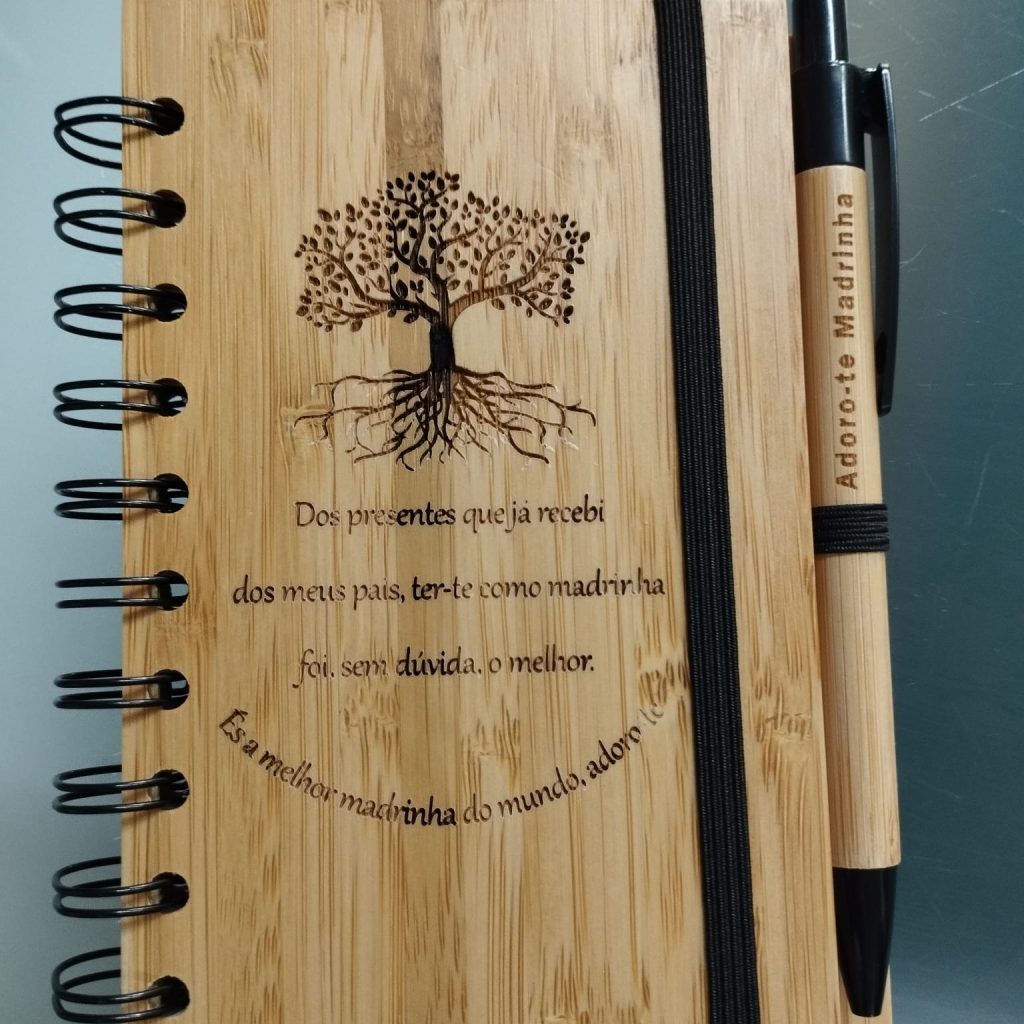 Bloco de Notas Madeira