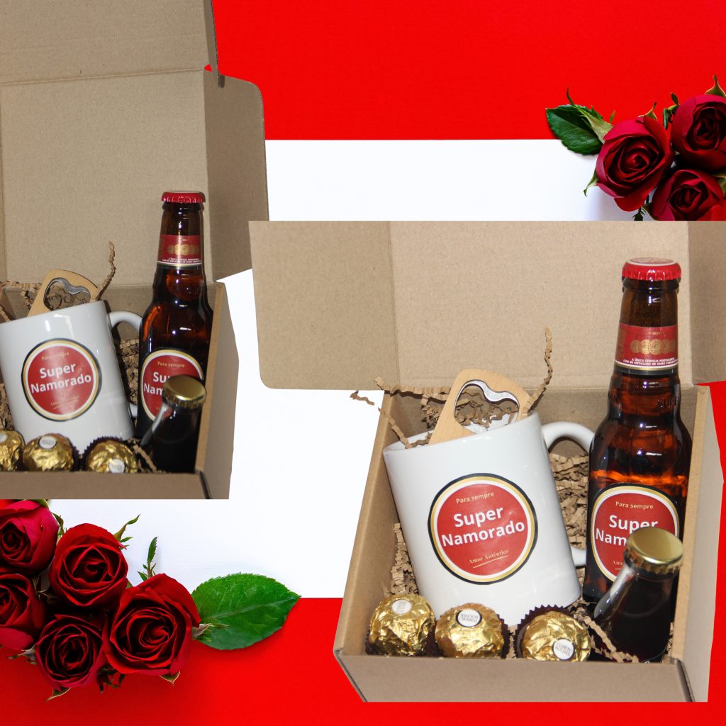 🎁🍺 Box Super Namorado – Presente Criativo e Romântico 🍺🎁