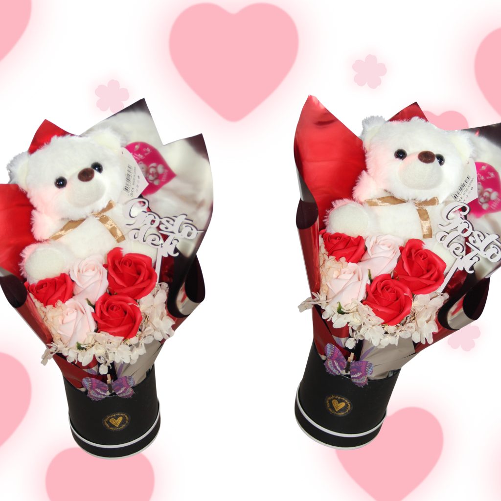 🌹🐻 Bouquet Ursinho – O Presente Perfeito para Derreter Corações! 🐻🌹