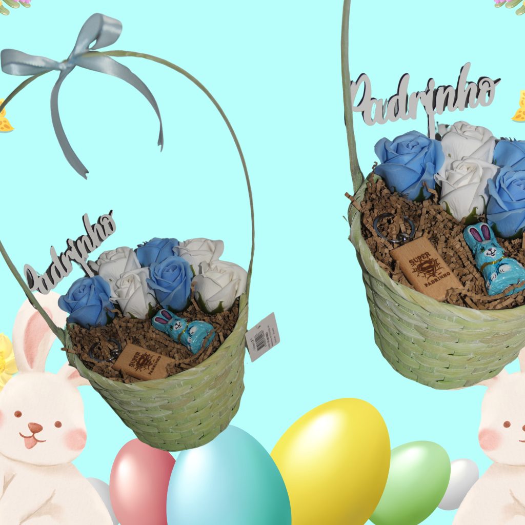 Cesta com mimos e cheio de amor!