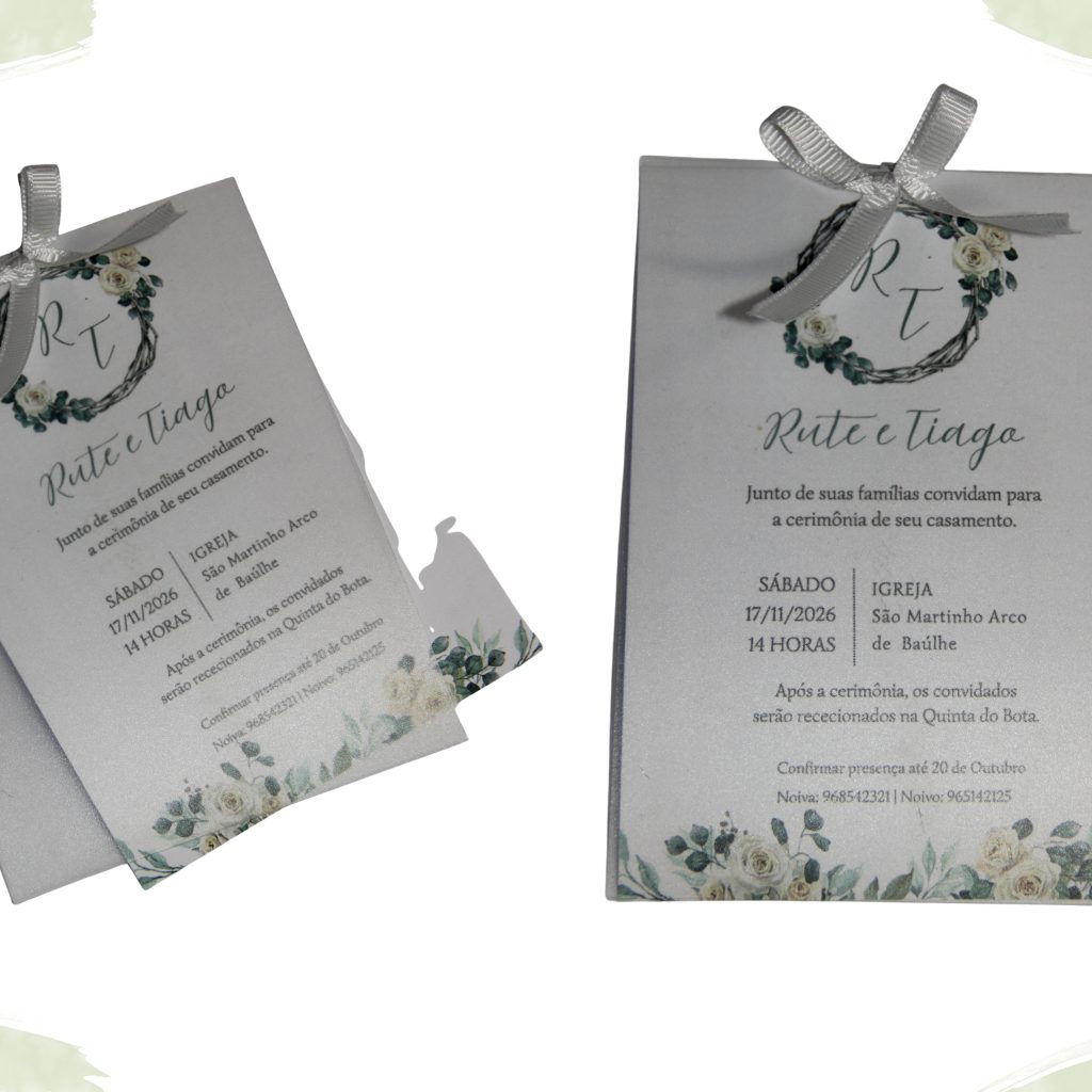 Convites personalizados de casamento