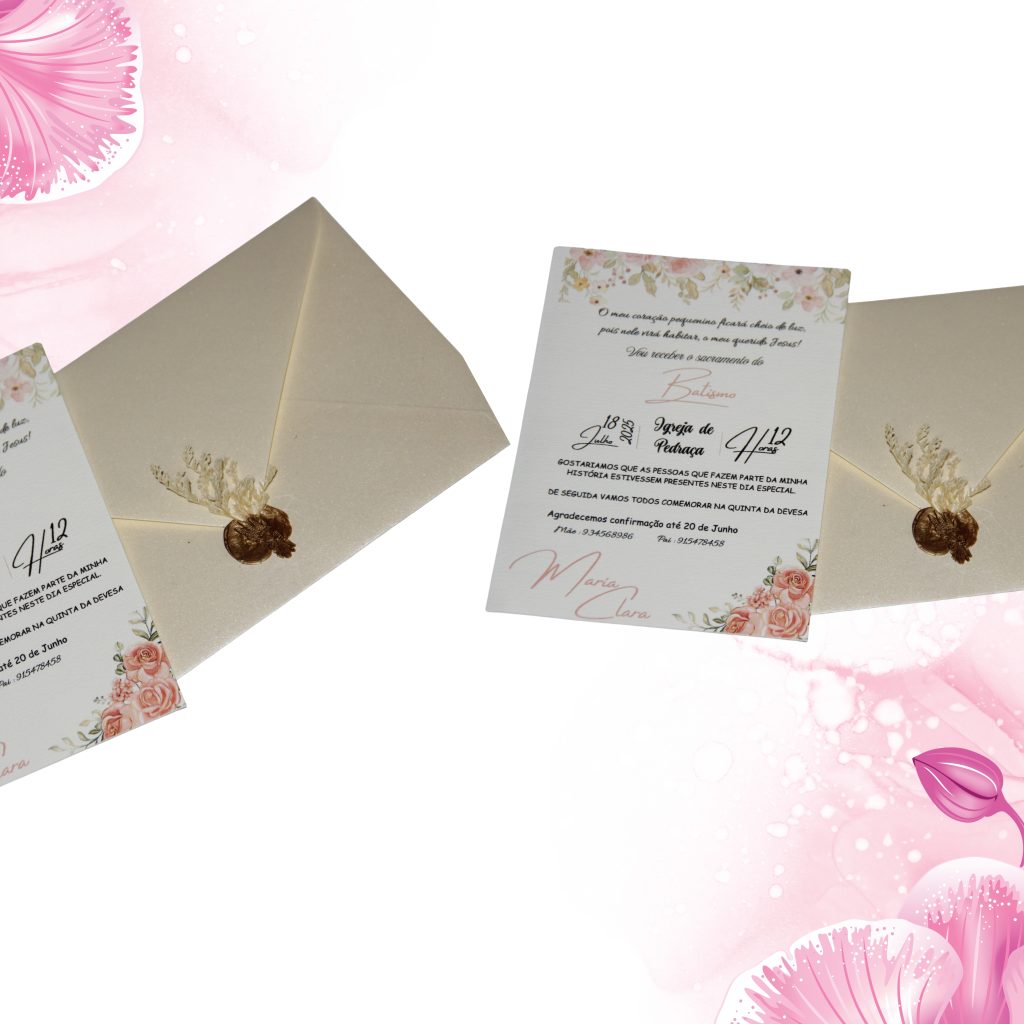 convites de batismo personalizados